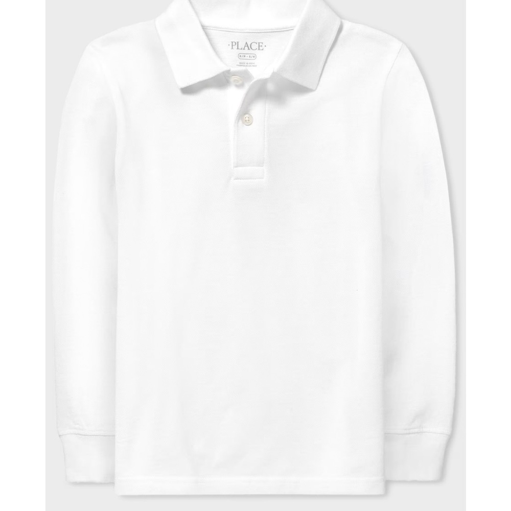 The Children's Place Classic White Polo Shirt 4T